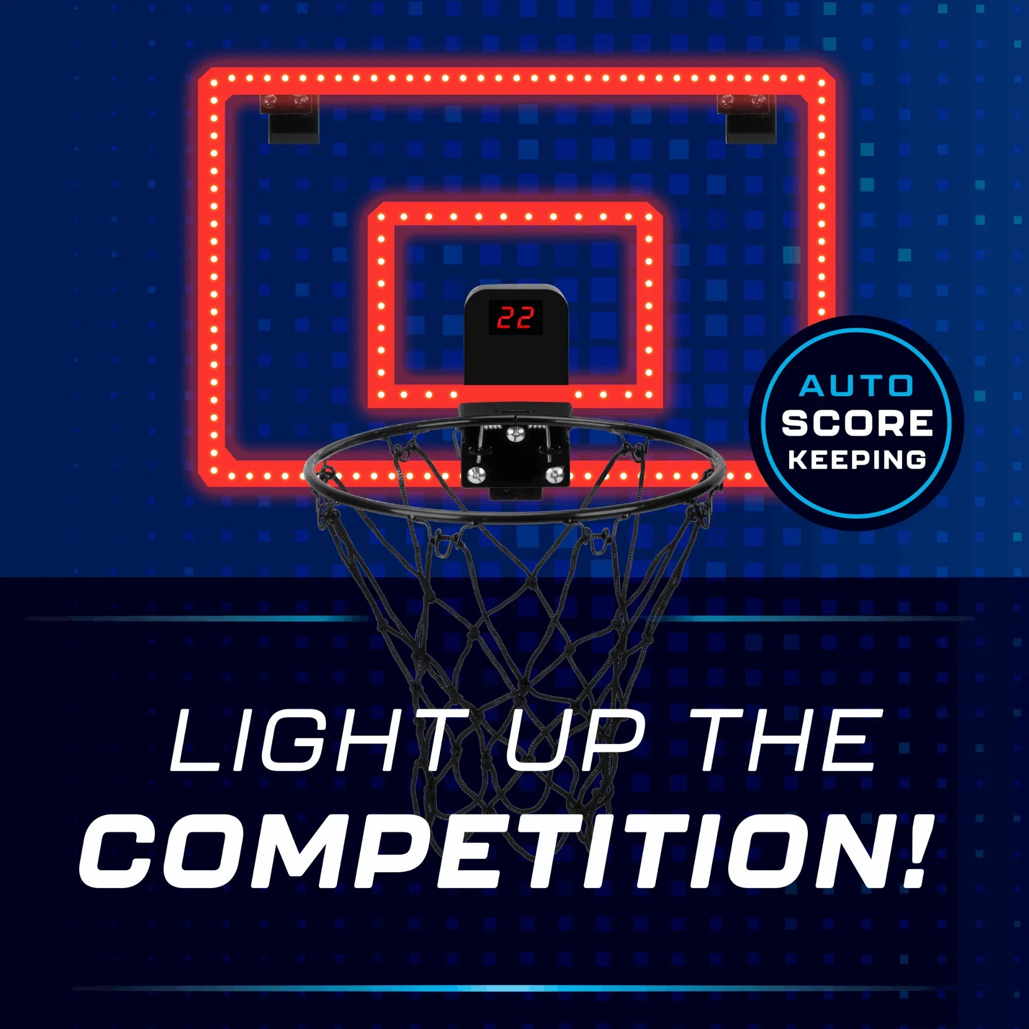 Over-the-Door Basketball Hoop, Indoor Sports Game, Battery-powered, for All Ages - USA MEGA SHOP
