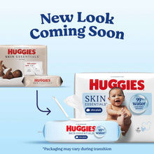 Baby wipes pack and container, 99% water claim visible