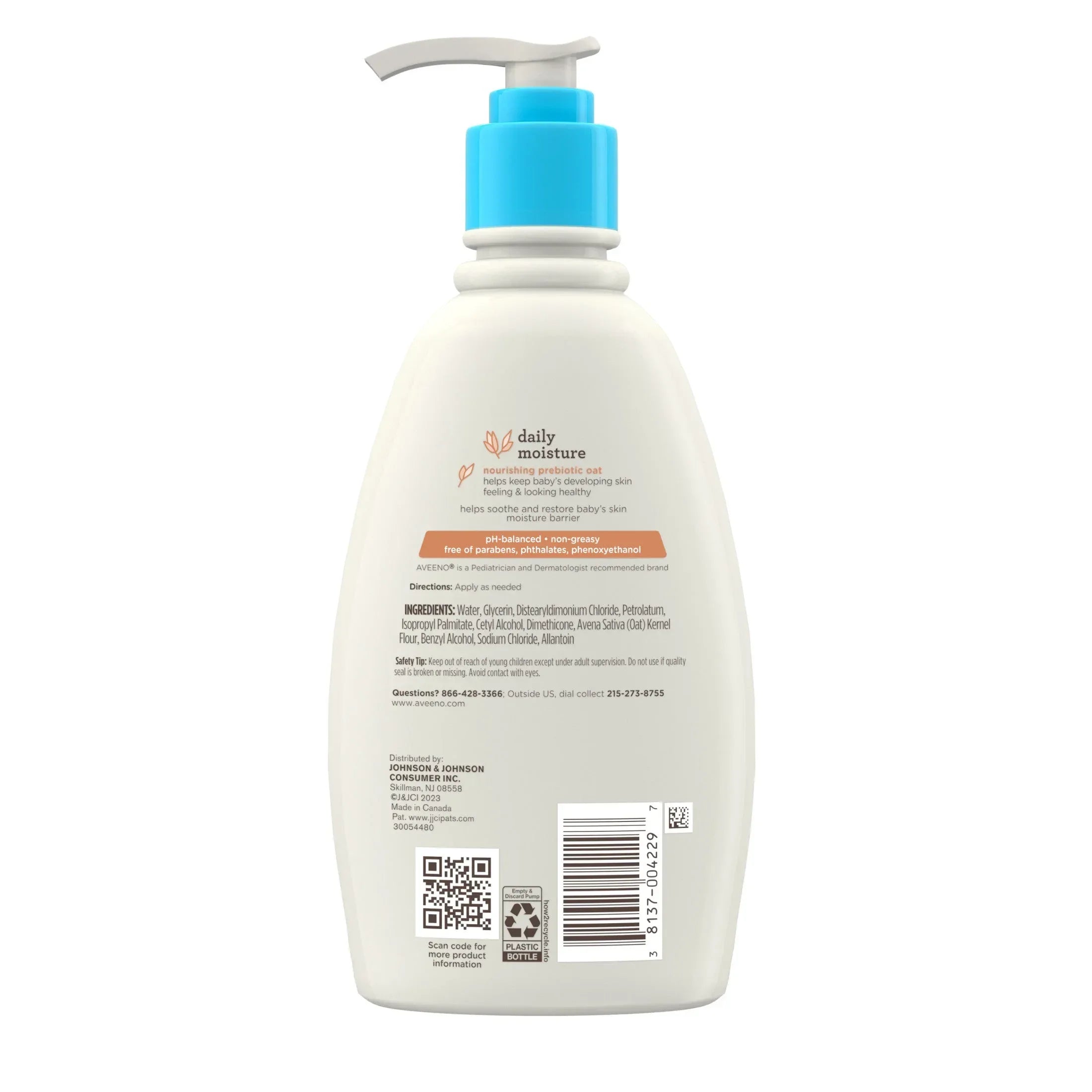 Aveeno Baby Daily Moisture Body Lotion for Baby and Toddler with Colloidal Oatmeal, 12 fl oz - USA MEGA SHOP