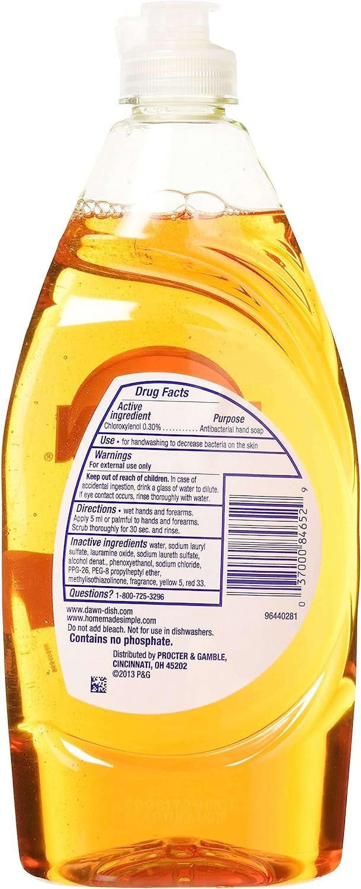 3 Pk, Dawn Dish Soap, Ultra Antibacterial Hand Soap, Orange Scent Dishwashing Liquid, 18 oz