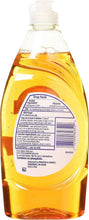 Dawn Ultra antibacterial dish soap bottle, back label with ingredients and barcode