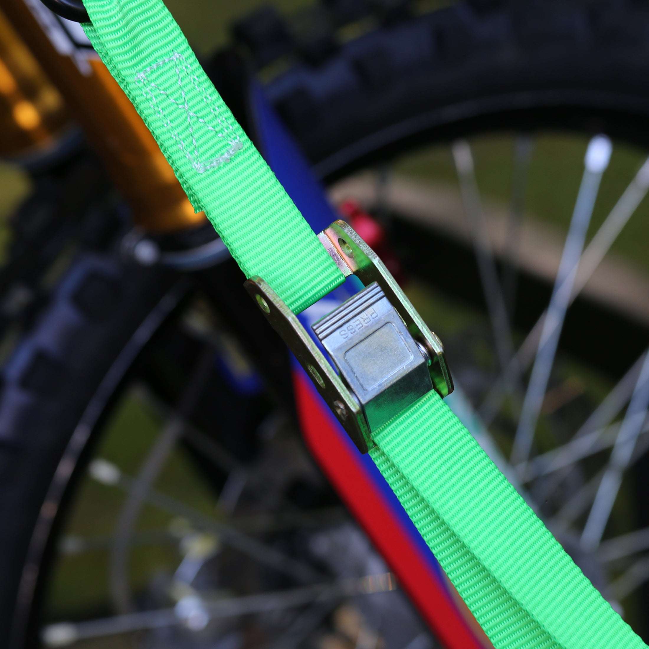 SmartStraps 1" x 10ft Standard Duty Cambuckle Tie Down Strap, Green, 4 Pack - 300lb SWL