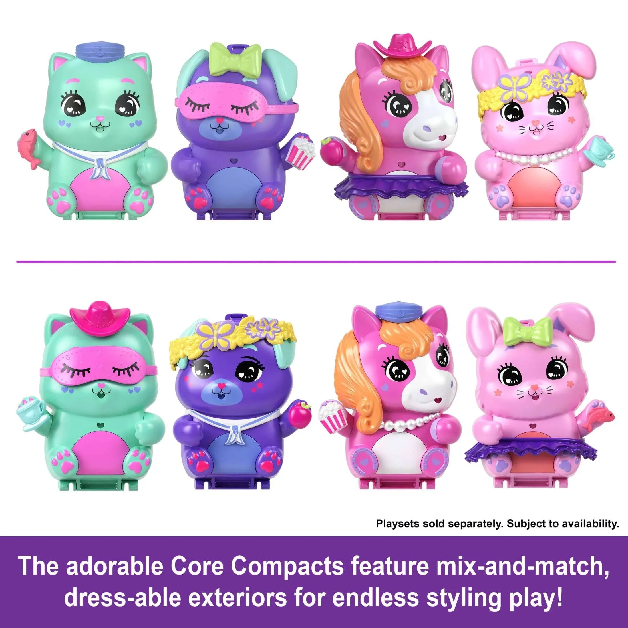 Polly Pocket Sleepover Puppy Compact Playset with 1 Micro Doll, Pet Dogs, Food & Styling Accessories - USA MEGA SHOP