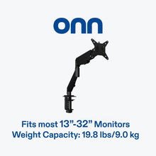Desk monitor mount for 13"–32" screens, VESA bracket, up to 19.8 lb