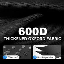 Thickened black Oxford fabric cover for camping chair, textured waterproof double layer.