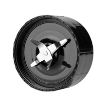 Blender blade assembly with cross blades and center hub for mixing cups