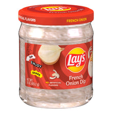 Lay's French Onion Dip jar front label with onion and dip graphics