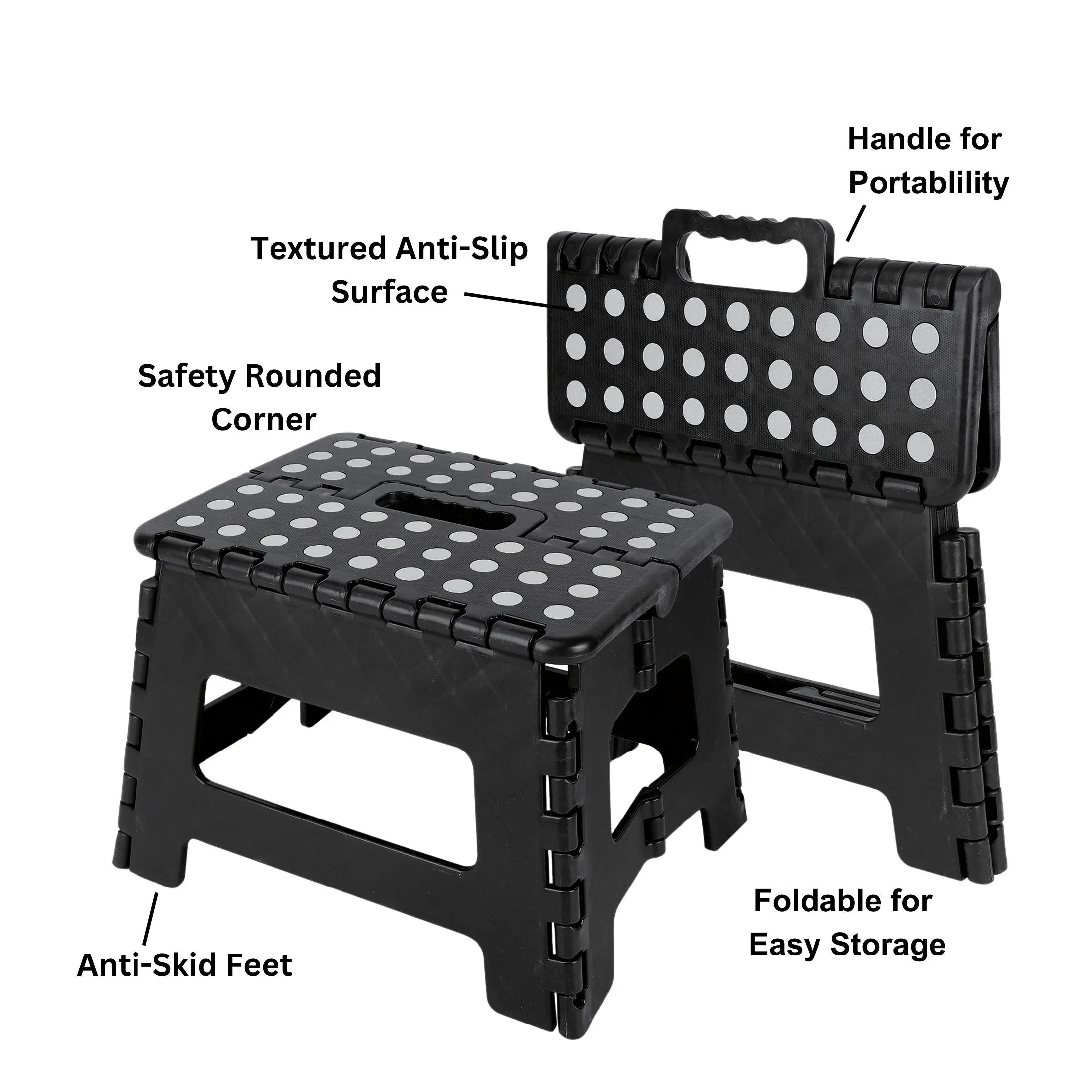 WorkPro Foldable Step Stools 2-Pack Plastic