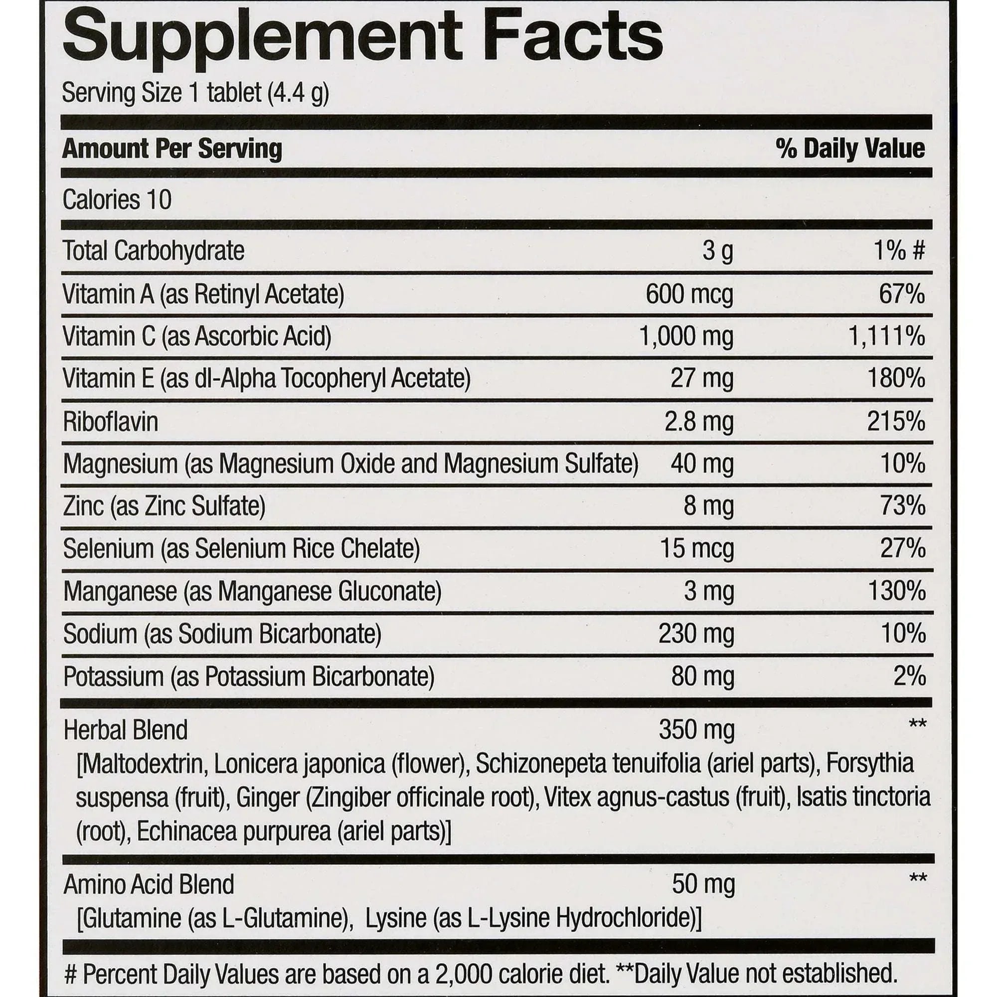 Equate Immune Support Dietary Supplement Effervescent Tablets, Orange Flavor, 10 Count, Compare to Airborne® Ingredients