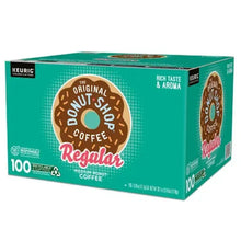 Keurig K-Cup pods box angled view with Regular medium roast, 100 count