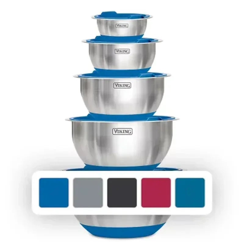 Viking 10-Piece Stainless Steel Mixing, Prep and Serving Bowl Set