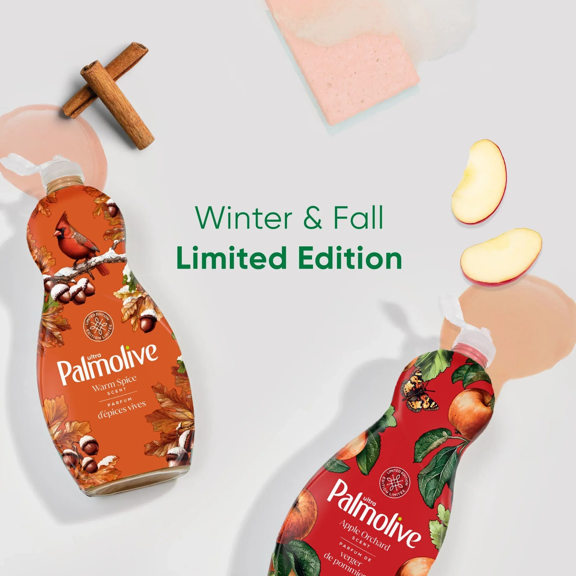 Palmolive Ultra Strength Liquid Dish Soap, Limited Edition, Apple Orchard Scent, 20 fl oz Bottle
