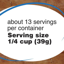 Serving size for cappuccino mix: 1/4 cup (39 g), about 13 servings per container