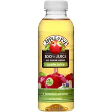 Apple & Eve apple juice bottle, 10 fl oz, label front with 100% juice