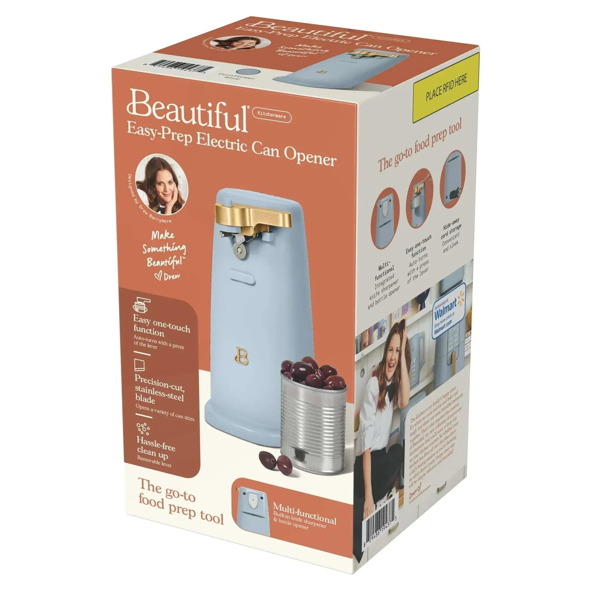 Beautiful Easy-Prep Electric Can Opener, White Icing by Drew Barrymore