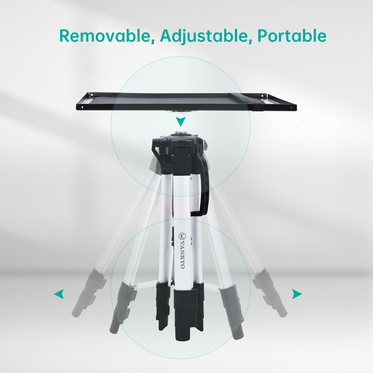 VANKYO WT50 Aluminum Tripod Projector Stand, Adjustable and Portable