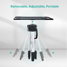 Projector tripod stand with removable tray and telescoping center column