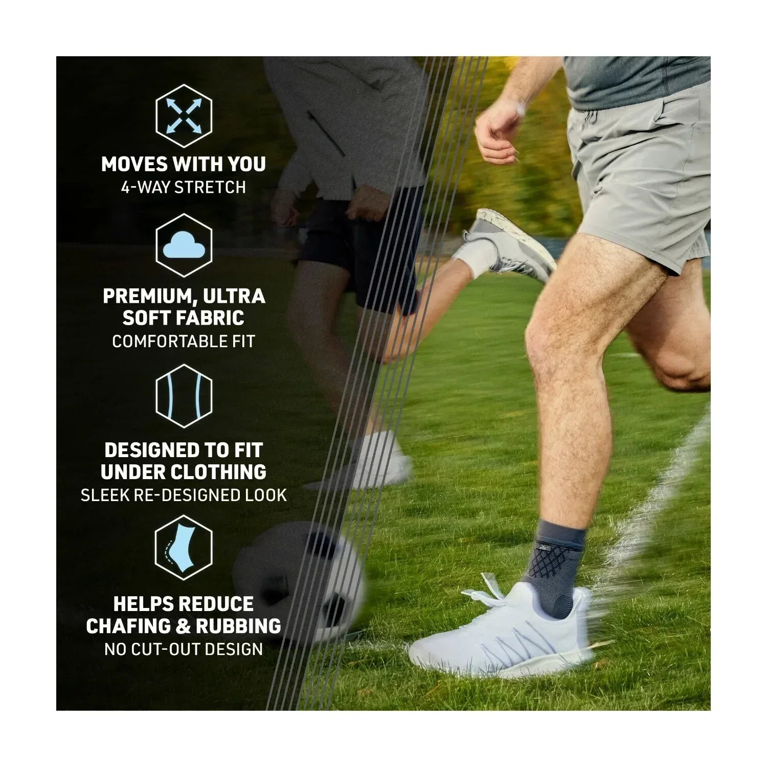 ACE Brand Flex Comfort Compression Ankle Sleeve, One Size