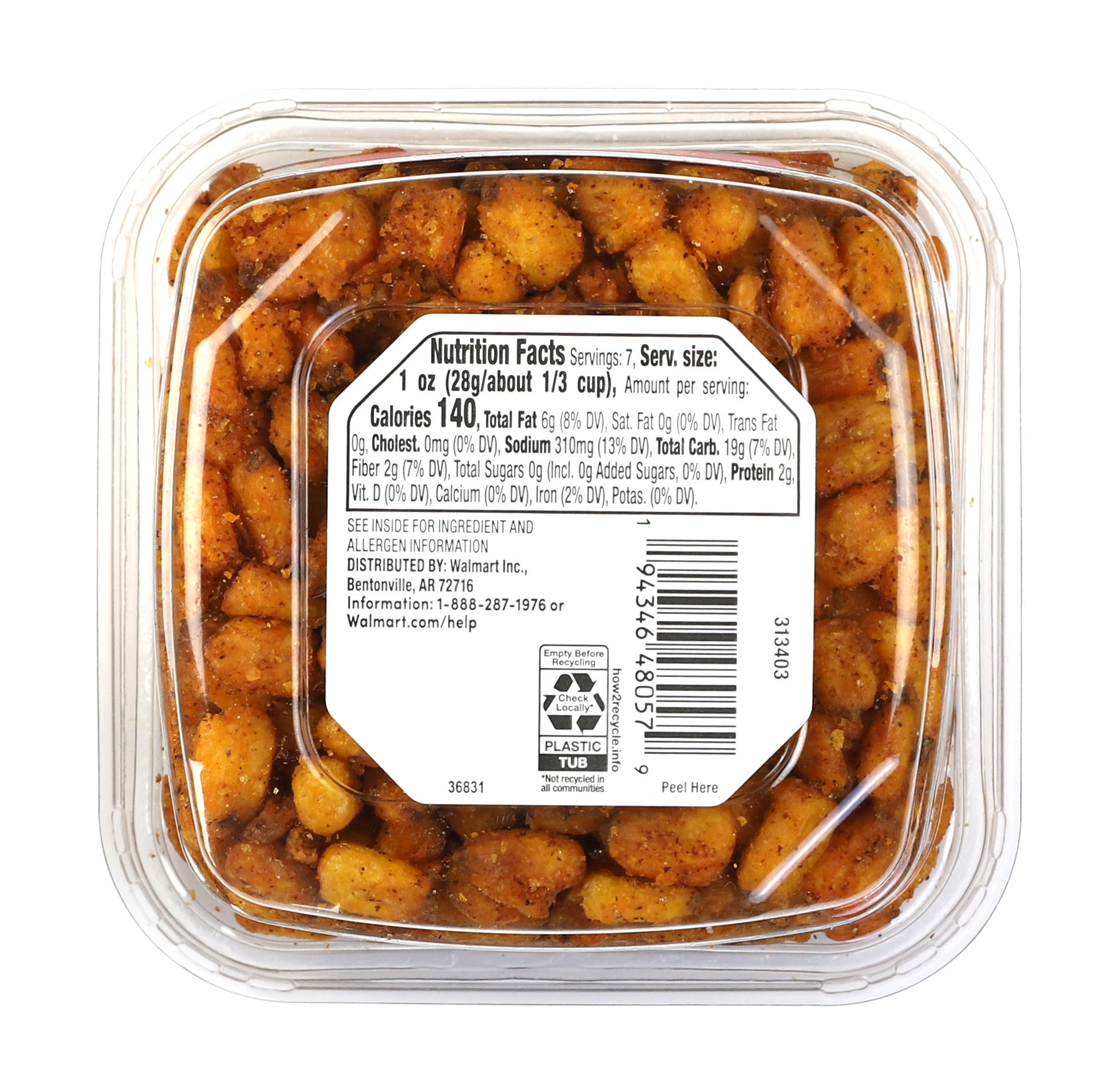 bettergoods Guajillo Pepper & Lime Toasted Corn Nuts, 7 oz Tub