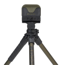 OD green tripod head with adjustment knobs and BOG logo
