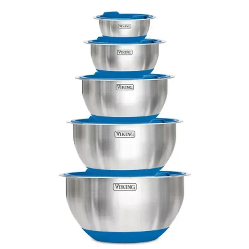 Viking 10-Piece Stainless Steel Mixing, Prep and Serving Bowl Set