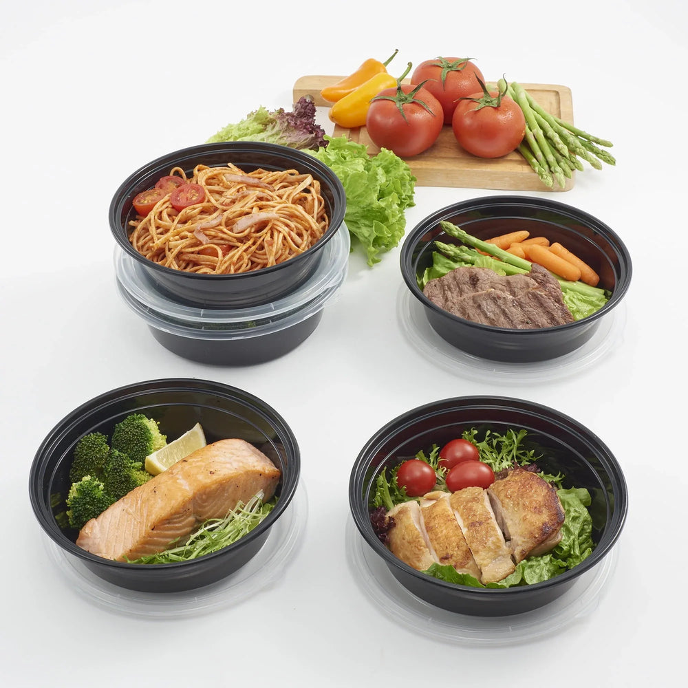 Mainstays 1L Round Meal Prep Food Storage Container, 5 Pack - USA MEGA SHOP