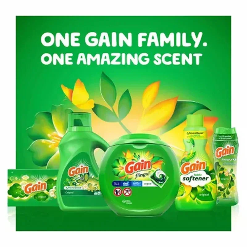 Gain Flings! 3 in 1 Laundry Detergent Pacs, Original Scents, 152 ct.