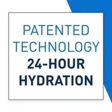 Patented 24-hour hydration technology badge for CeraVe moisturizing cream