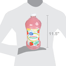 Strawberry lemonade bottle with 11.5 in size marker