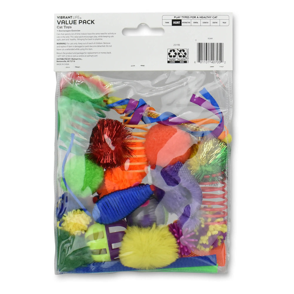 Vibrant Life 24 Piece Value Pack Cat Toys - USA MEGA SHOP