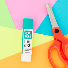 Pen+Gear glue stick with teal cap, purple disappearing washable formula