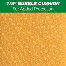 Kraft bubble mailer with 1/8 in bubble cushion texture for added protection