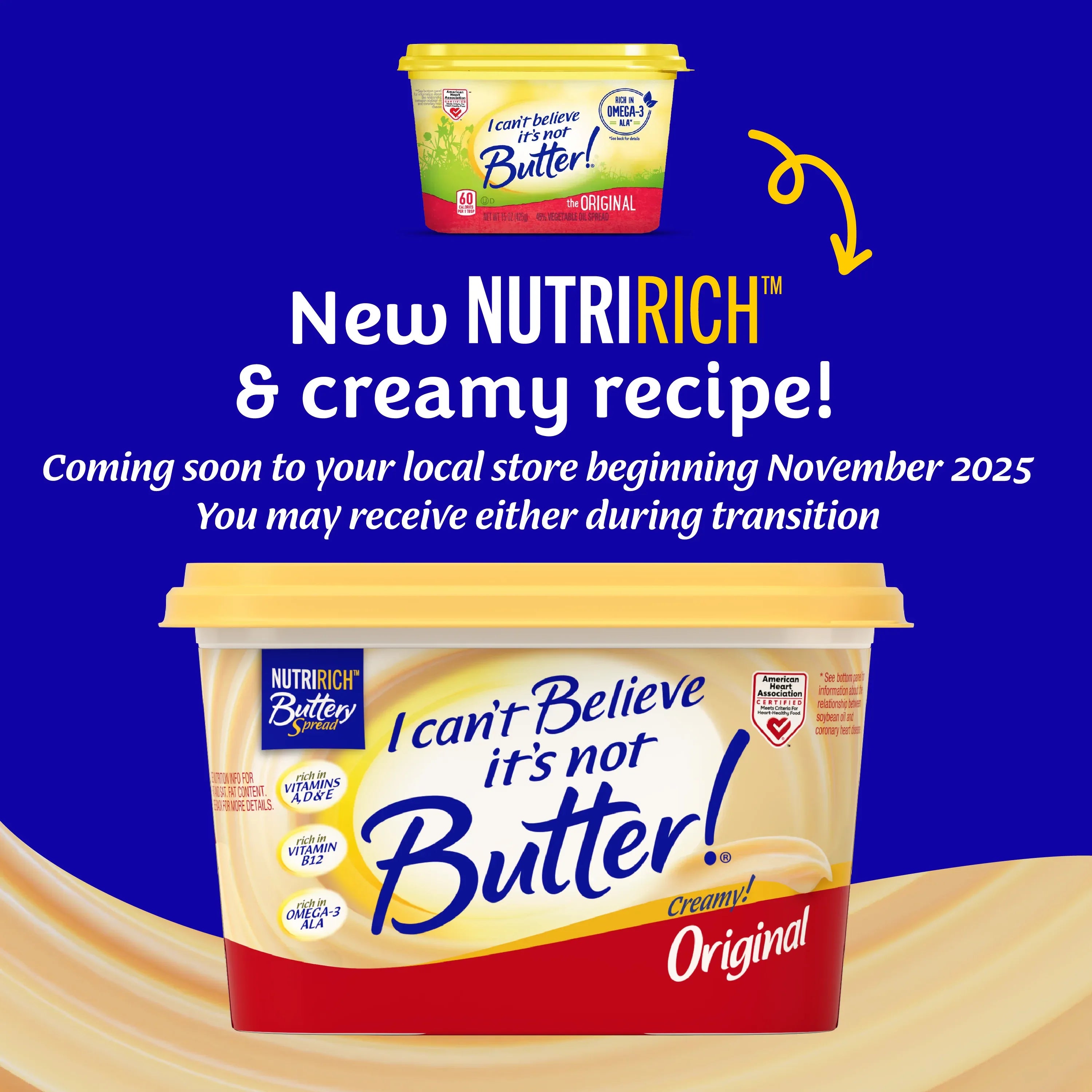 I Canâ€™t Believe Itâ€™s Not Butter!Â® Original, a NutriRichâ„¢ Buttery Spread, 15 oz Tub - USA MEGA SHOP