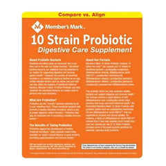 Member'S Mark 10-Strain Probiotic Digestive Care Supplement Capsules (84 Ct.)
