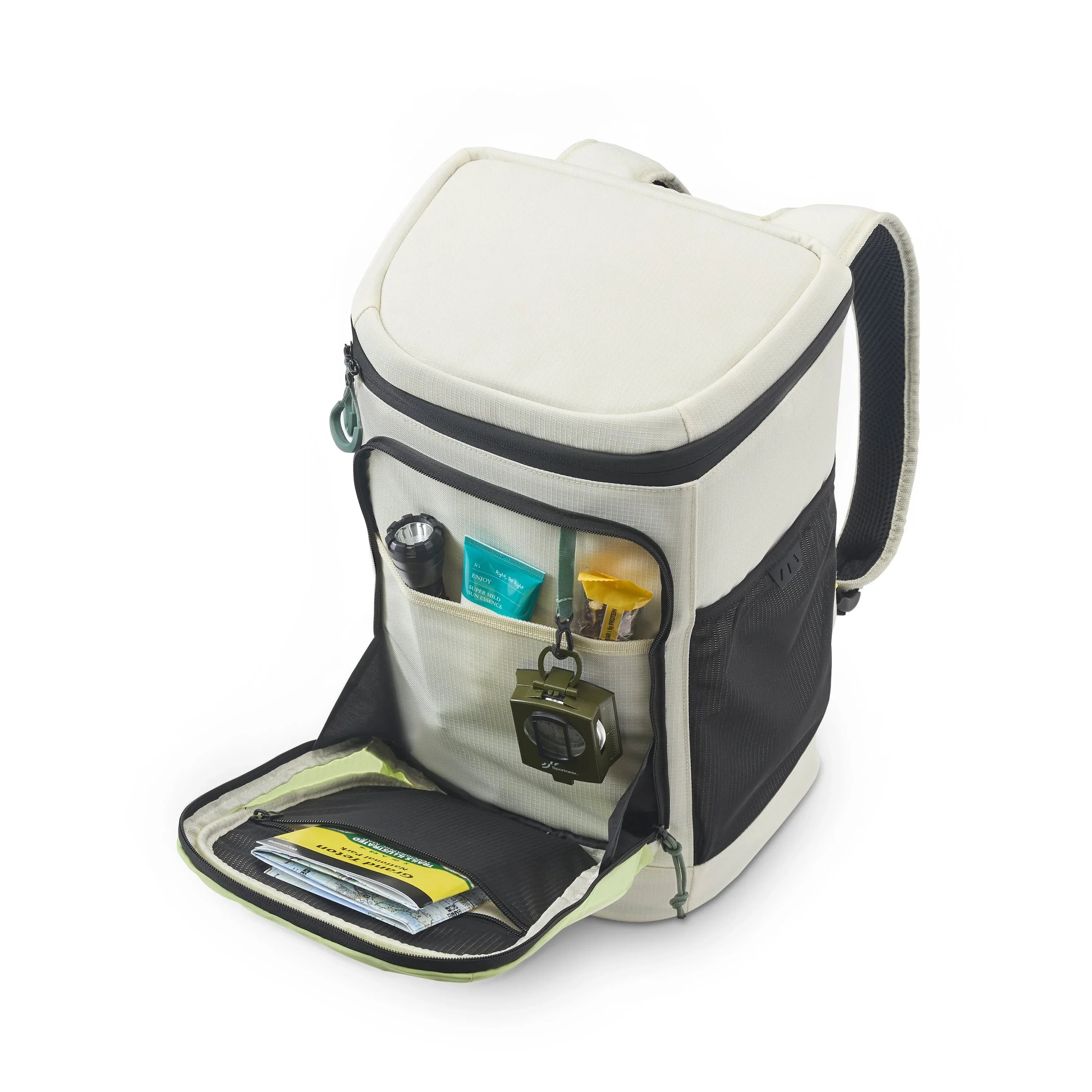 Coleman XPAND 22Qt Capacity 30-Can Soft Cooler Backpack, Beige - USA MEGA SHOP