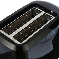Mainstays 2-Slice Toaster with 6 Shade Settings and Removable Crumb Tray, Black