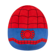 Spider-Man egg-shaped plush back with blue panel and spider emblem