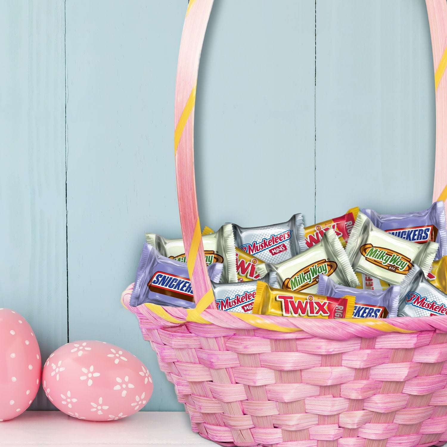 Mars Mixed Snickers, Twix & More Mini Milk Chocolate Bars Easter Basket Stuffers - 30 Bulk Bag