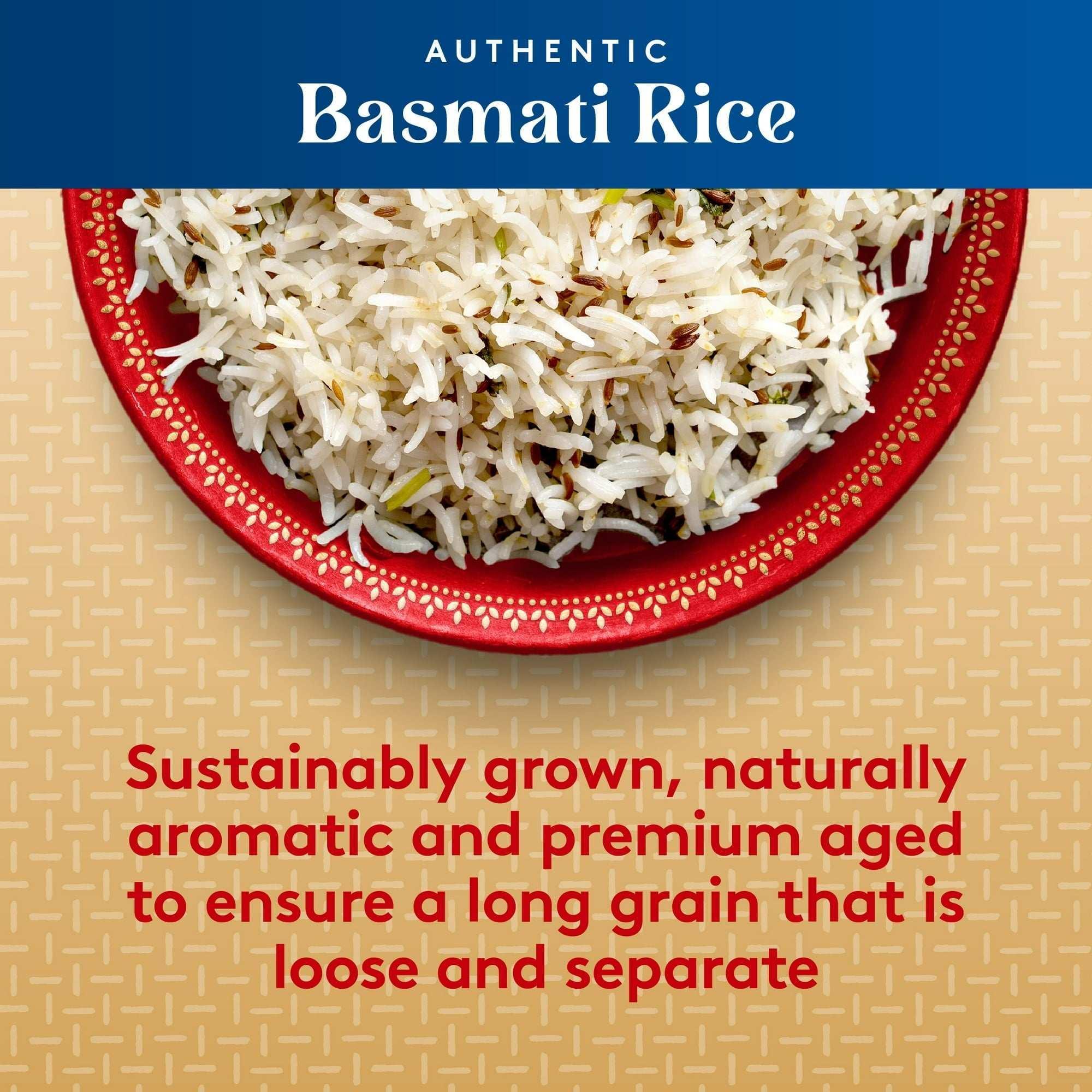 Authentic Royal Naturally Aged Indian White Basmati Rice, Long-Grain, Gluten-free - 5 lbs - USA MEGA SHOP