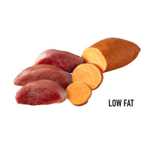 Duck-wrapped sweet potato dog treats, low fat, assorted pieces