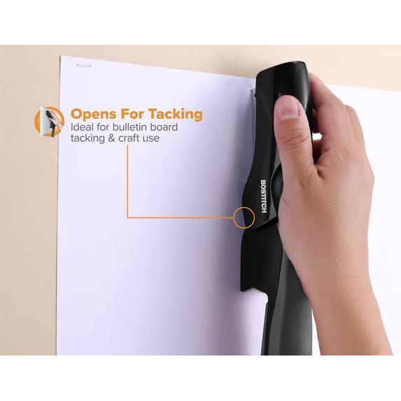 Bostitch Flat Clinch Manual Stapler, Stands Vertically or Horizontally and Staples up to 40 Sheets