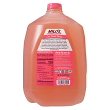 Strawberry lemonade gallon jug back label with nutrition facts and text