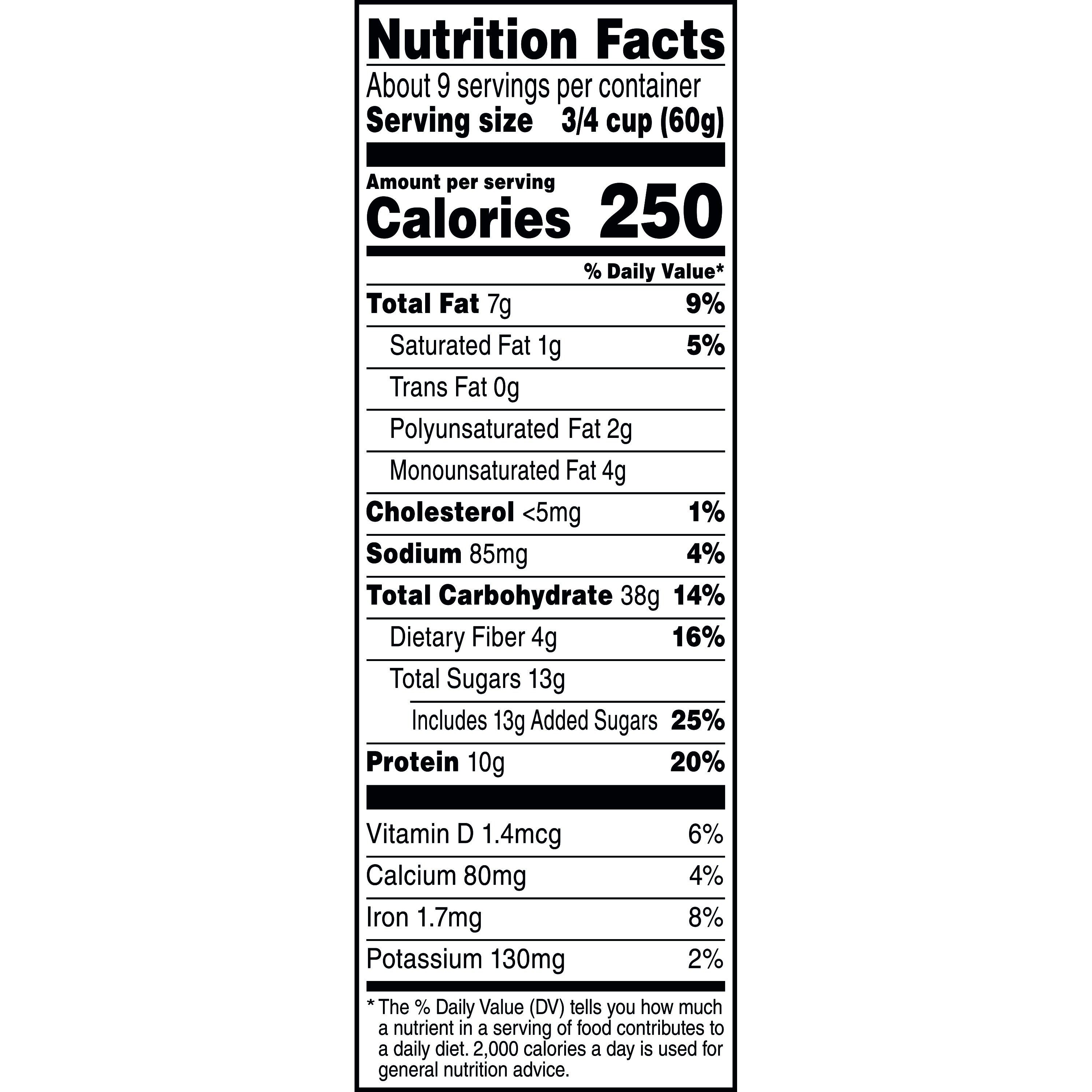 Quaker Protein Granola Oats Chocolate & Almonds, 18 oz Single Pack