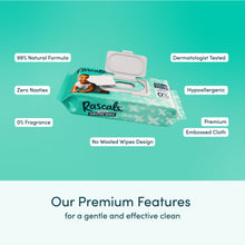 Sensitive wipes pouch with flip-top lid, 0% fragrance and dermatologist tested labels