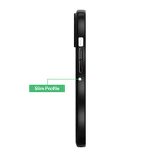 Black slim phone case with wavy side grips and button cutouts