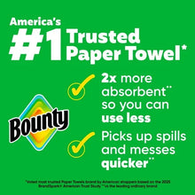 Bounty trusted paper towel pack with triple rolls and paper towel roll