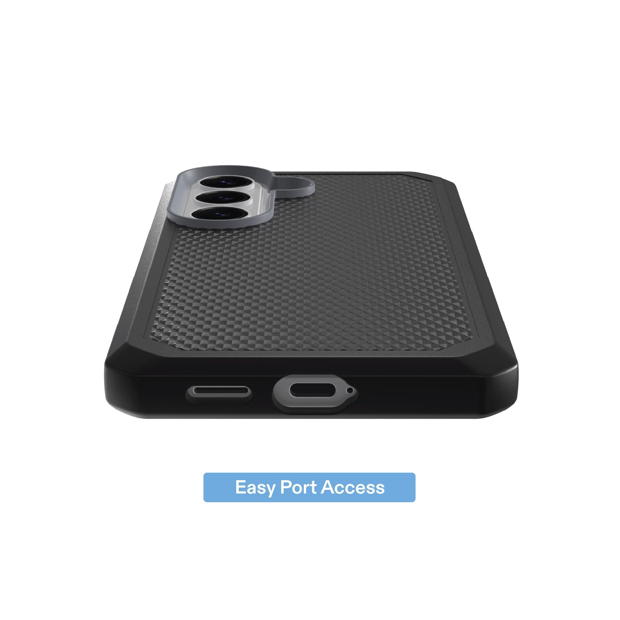 onn Magnetic Compatible Dual-Layer Phone Case for Samsung Galaxy S26 - Black