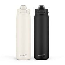 Ello Pop & Fill 22oz. Stainless Steel Water Bottle with Leak Proof Locking Lid, 2-Pack