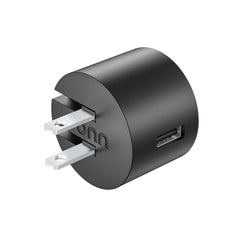onn 12W Single USB-A Port Wall Charger, Foldable Plug, Black - Compatible with iPhone, Samsung Galaxy, Note, Pixel Devices iPad Pro, & More