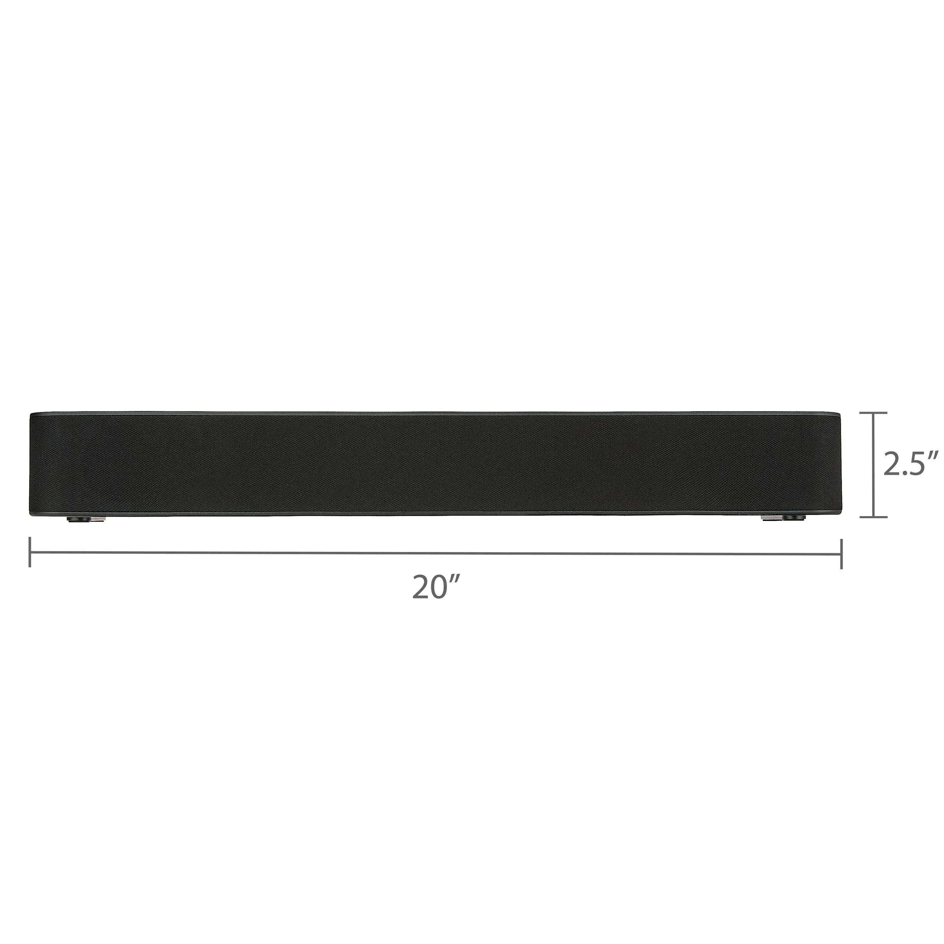 onn Bluetooth 2.0 Channel Soundbar with Multi-Color LED Lighting, 20", Black - USA MEGA SHOP